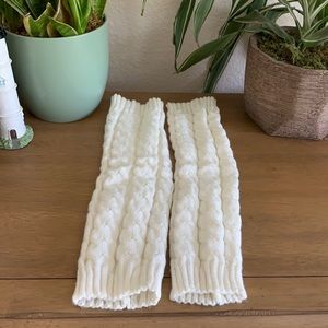 EUC Cream Knit Leg Warmers